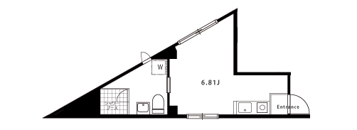 Y'Style 間取り図 1階 Aタイプ(1ルーム 約6.81帖・18.46㎡)